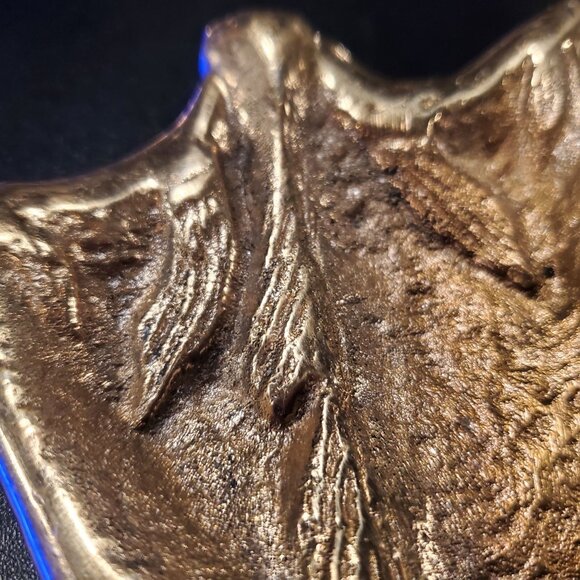 VTG Solid Brass Split Cod Fish Dish Old Lunenburg Foundry NFLD Marked Maritime C - Picture 8 of 11